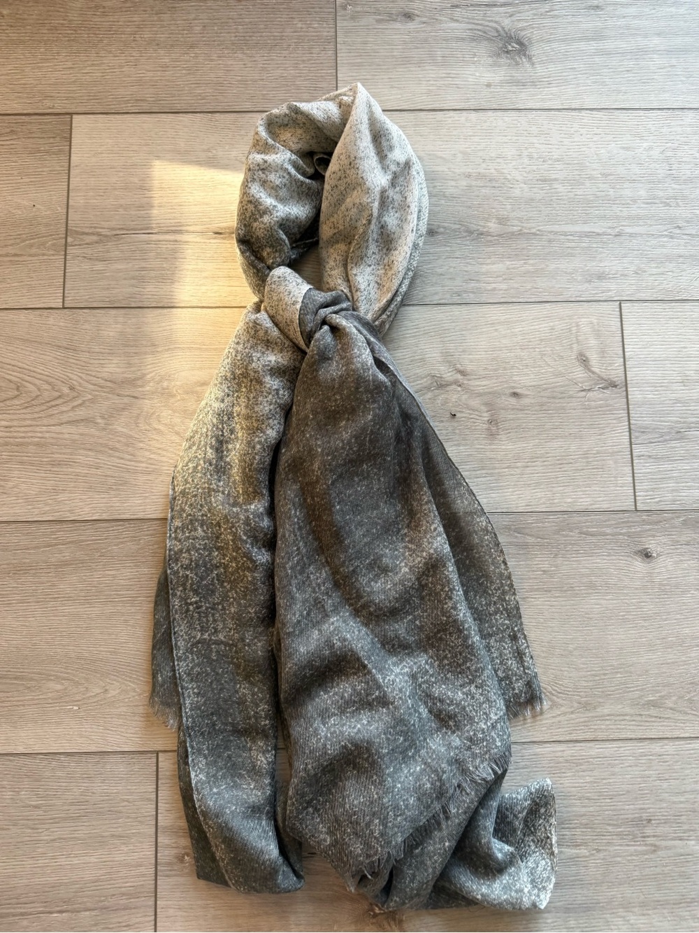 Merona Gray Ombre Knit Scarf